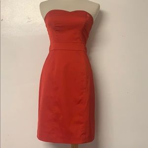 Red formal strapless dress h&m